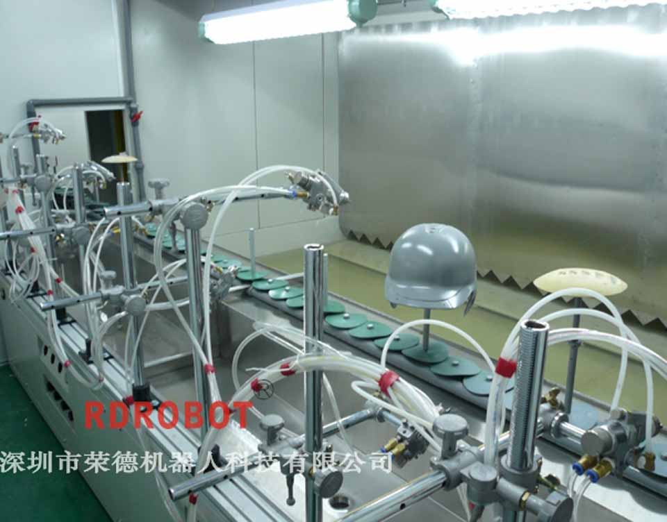 安全帽、頭盔自動噴涂設備