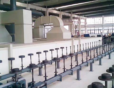 汽車(chē)制動(dòng)鼓噴漆機(jī)器人