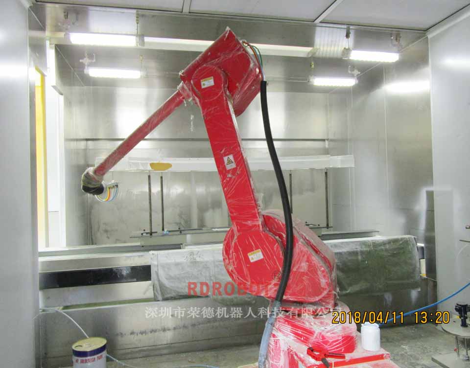 高鐵門自動噴漆機(jī)器人