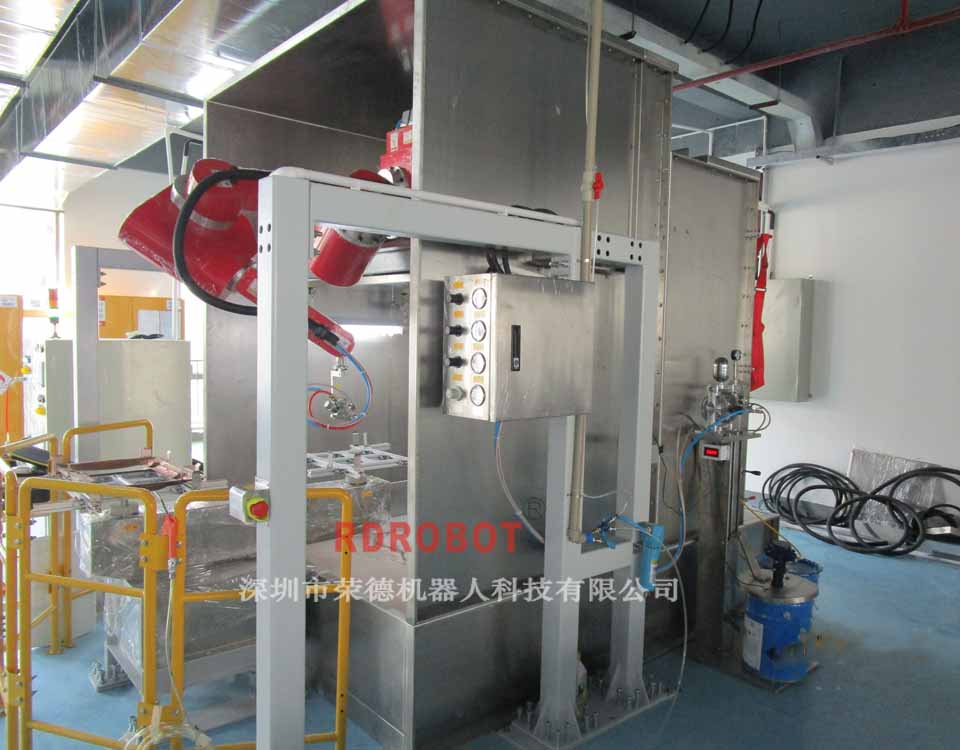 塑膠外殼機(jī)器人自動(dòng)噴漆臺(tái)
