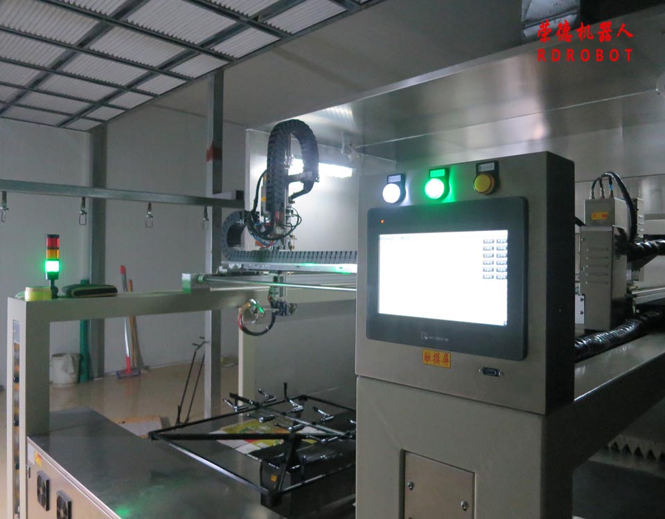 智能鎖面板噴漆機(jī)械手